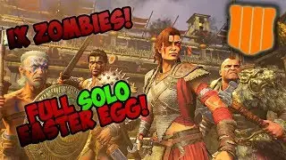 TOP IN THE WORLD!? SOLO IX Easter Egg COMPLETION! (Full VOD Gameplay!) - BO4 Zombies