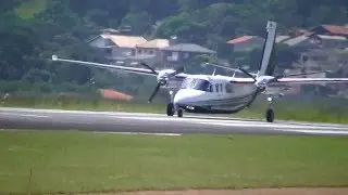 Turbo Commander AC95 Decolagem Jundiaí-Sp