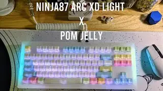 Ninja87 Arc XD Light x POM Jelly | Kailh Pro Burgundy Switches