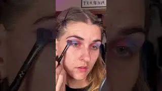 Pink, Blue, and Purple Makeup #graphicliner #eyelinertutorial #eyeliner #remaketherunway #makeup