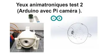 Yeux animatroniques test 2 (Arduino avec Pi cam&eacute;ra ).