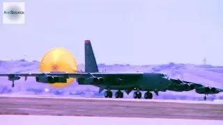 Super Massive Bomber Aircraft: B-52 Landings At Ellsworth Air Force Base
