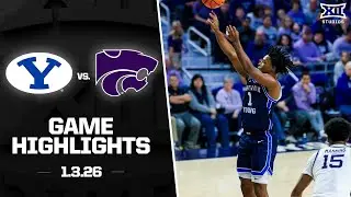 #10 BYU vs. Kansas State Game Highlights | 2025-26 Big 12 Men's Basketball