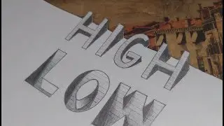 3D Text  Illusion Sketch- Typography Illustration