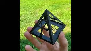 Paper Pyramid #shorts #papercraft #papercutting
