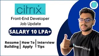 Citrix Hiring For Front-End Developer (Freshers & Experienced) 🔥 | Salary 10 LPA+ 💰