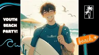 Shiro Surfing at the Youth Beach Party - Summer Fun - Creative Story