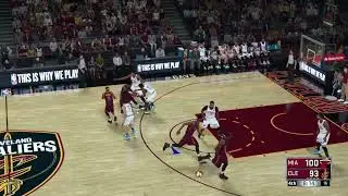 Heat vs Cavs mid 4Q