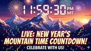 New Years Countdown to 2026 for Mountain Time! 🎇