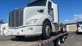 Load Securement 101: Securing Semi truck to stepdeck