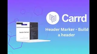 Carrd Tutorial | Header Marker - Build a header (11/13)