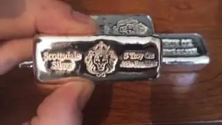 New 5oz 10oz 20oz Scottsdale silver cast bars
