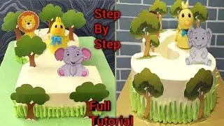 3 Number Sape Animals Birthday Cake | 3 Number Sape Cake