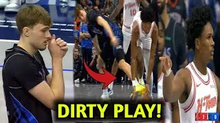 🏀 DIRTY PLAY?! 😡 Cooper Flagg TRIPS Amen Thompson! Flagrant 1 Called! #nba