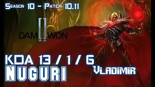 DWG Nuguri VLADIMIR vs JAYCE Top - Patch 10.11 KR Ranked