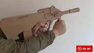 Making a pubg Aug rifle from cardboard