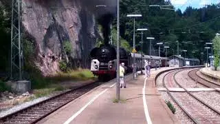01 519 der EF Zollernbahn in Triberg am 04.08.2019