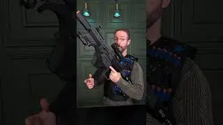 This tactical dart blaster gives you the advantage with laser sight, flashlight, zoomable scope and