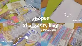 ✿shopee stationery haul✿| 9 Peso Deals🌈