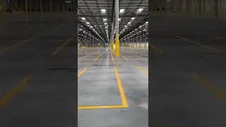 Bulk Location Striping in Large Warehouse