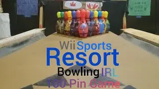 Wii Sports Resort Bowling IRL 100 Pin Game