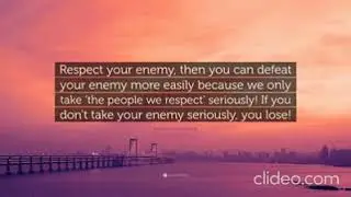 DOUBLE TAP: Even enemies can show respect, and those that don't, show no mercy, keep no promises