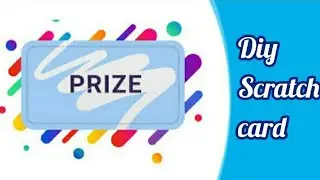 diy scratch card.👌👏