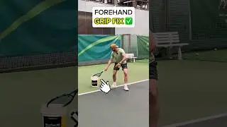 How to Hit a Tennis Forehand (New Dril to Fix Your Grip, Topspin & Technique) #tennis #forehand