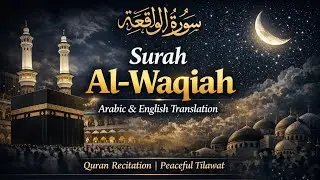 Surah Al-Waqiah (سورة الواقعة) | Arabic Recitation with English Meaning #islamicvideo #surahalwaqiah