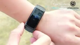 LEMONDA S3 1.08-inch Color Screen Waterproof Smart Wristband with Bluetooth Headset, TPU wristband