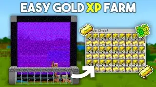 Minecraft gold farm / Gold farm minecraft bedrock 1.21 / Easy gold farm #minecraft