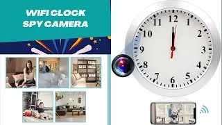 Wi-Fi Spy Hidden Camera Clock | Spy Cam Wireless Security for Home, Apartment, and Office Protection