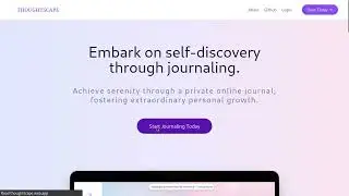 ThoughtScape - A online private journaling platform