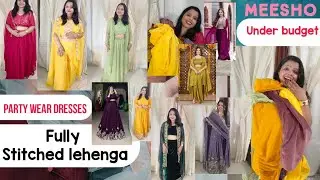 Meesho Wedding Wear Haul: Stunning Stitched Lehengas Under Budget! ✨#party wear dresses #review haul