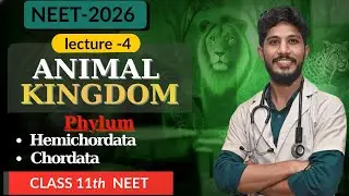 NEET -2026 RIVISION SERIES | 11th Biology | ANIMAL KINGDOM | NEET PYQ's & TRICKS #kingdomanimalia 