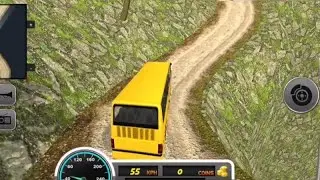 Uphill offroad bus simulator - Challange Mode Level 01 failed - Android gameplay