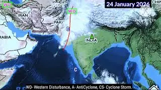 15 January To 8 February 2026 Weather System Map Forec&agrave;st South Asia Western Disturbance. 