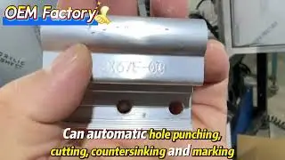 Automatic Aluminum Hinge Making Machine for holes punching, cutting, countersinking and marking