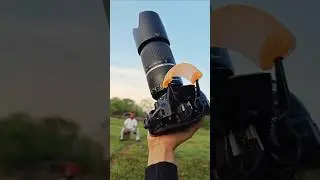 Zoom lens and flash diffuser on a Dslr camera 🔥📸