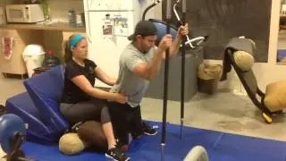 Paraplegic , T10, does Back Extensions in High Kneeling/WALK IT OFF