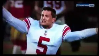 NY GIANTS NFC Champs vs 49ers game winning kick celebration