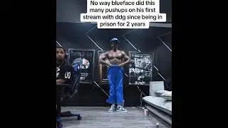 Blueface did 1000 pushups for ddg the streamer live