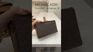 Michael Kors || Jet Set Travel Signature Logo Smartphone Wallet || From USA 🇺🇸 to Pakistan 🇵🇰