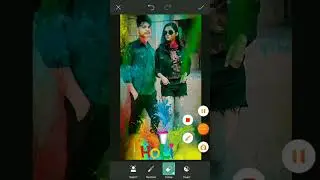 holi photo editing _#shorts_ anushaka sen photo editing #viral