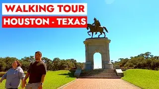 🚶Walking Tour in Museum District along Main Street & Fannin Street | Houston, Texas