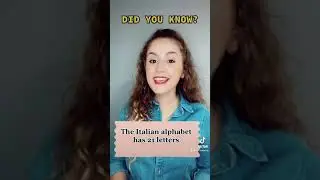 FUN FACT ABOUT THE ITALIAN ALPHABET 🇮🇹