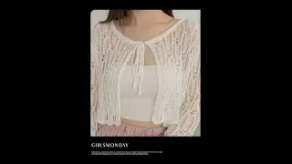 DELICATE KNIT DRAWSTRING CROPPED CARDIGAN