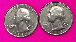 United States 1989 Quarter Dollars - US 25 Cents Pieces - Over 1 Billion Minted - D or P - Spend It!