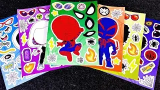 [ASRM Play] Decorate with Sticker Book Marvel Super Hero Hulk, Thor, Spider Man, Captain America