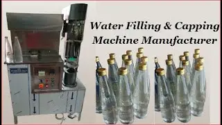 Glass Bottle Filling Machine Manufacturer  | 90250 70102 |  #Metal capping machine |  Water Filling